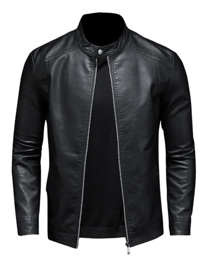 Sergio – Chaqueta de cuero clásica y atemporal