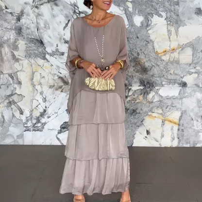 Lara – Elegante vestido largo y vaporoso