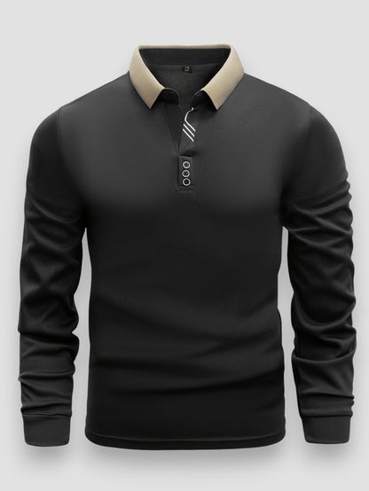 POLO DE MANGAS LARGAS PARA HOMBRE