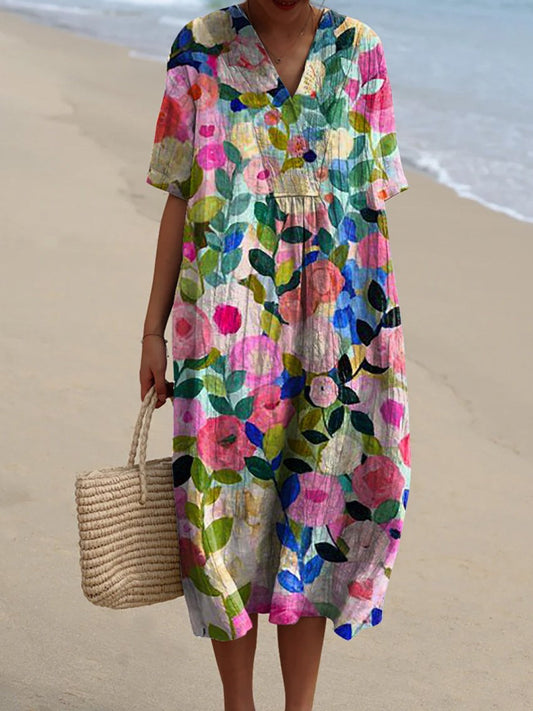 Vestido floral estilo vintage
