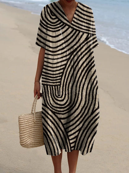 Vestido con estampado gráfico