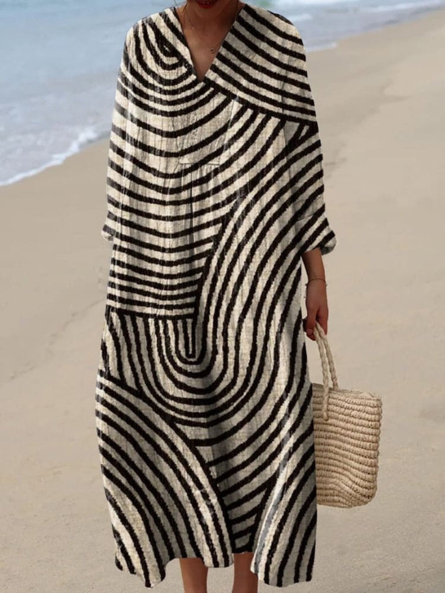 Vestido con estampado gráfico